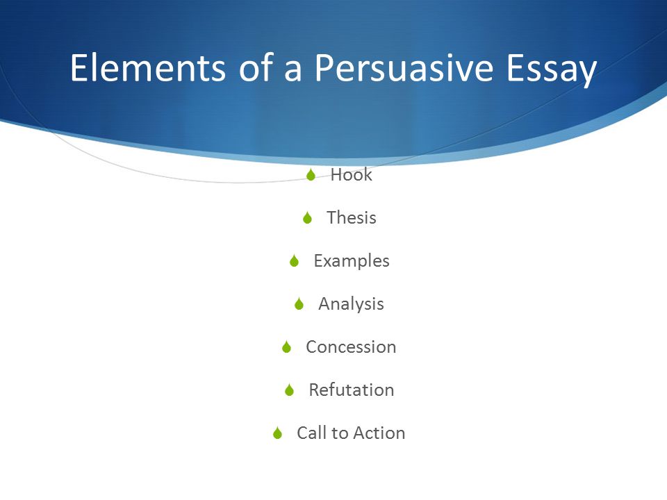 Elements of Essay Writing